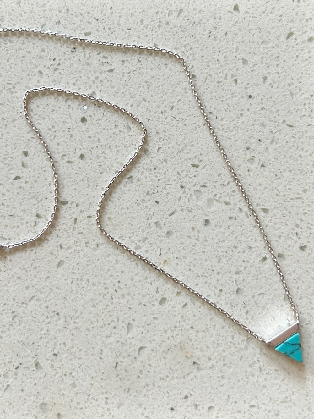 NEW! Triangle Turquoise Necklace
